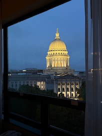 Nighttime view from the room