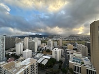 From the balcony of our 30 floor room