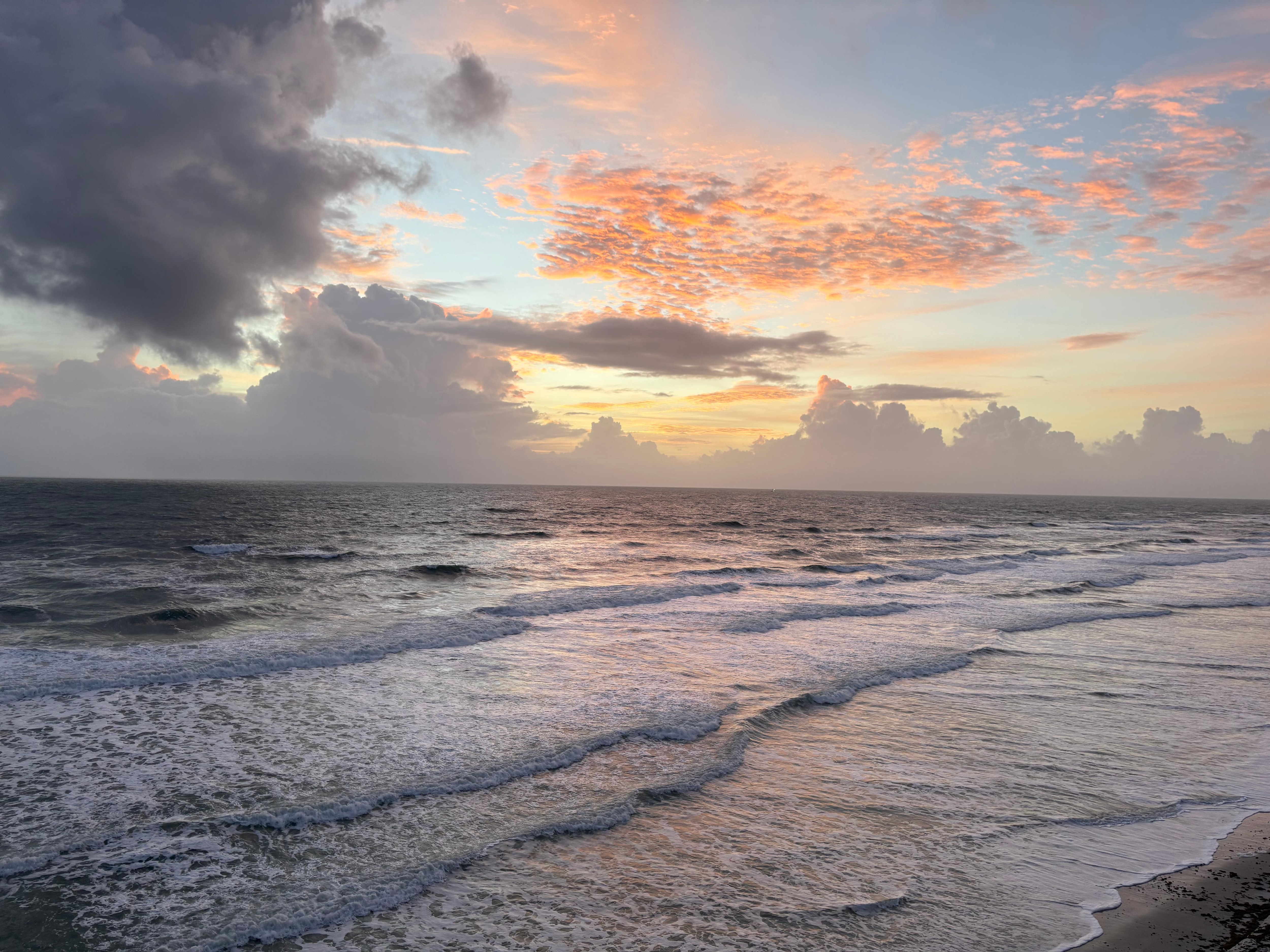 Sunrise view from balcony.
