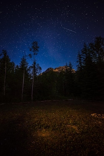 Starry night on site