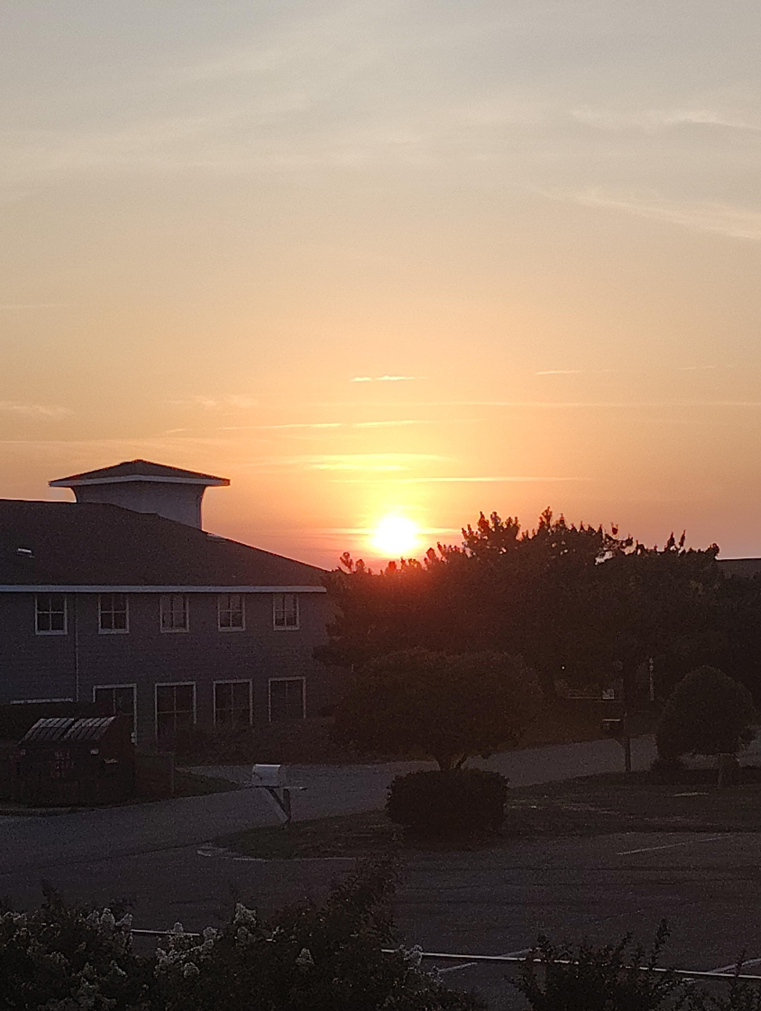 Sunset from the back deck was so beautiful 🧡
