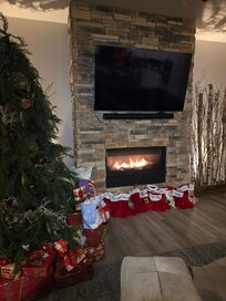 Christmas morning, ready to wake the kids