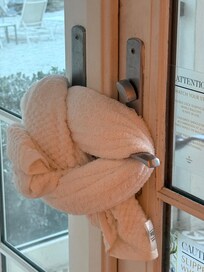 The back door was broken