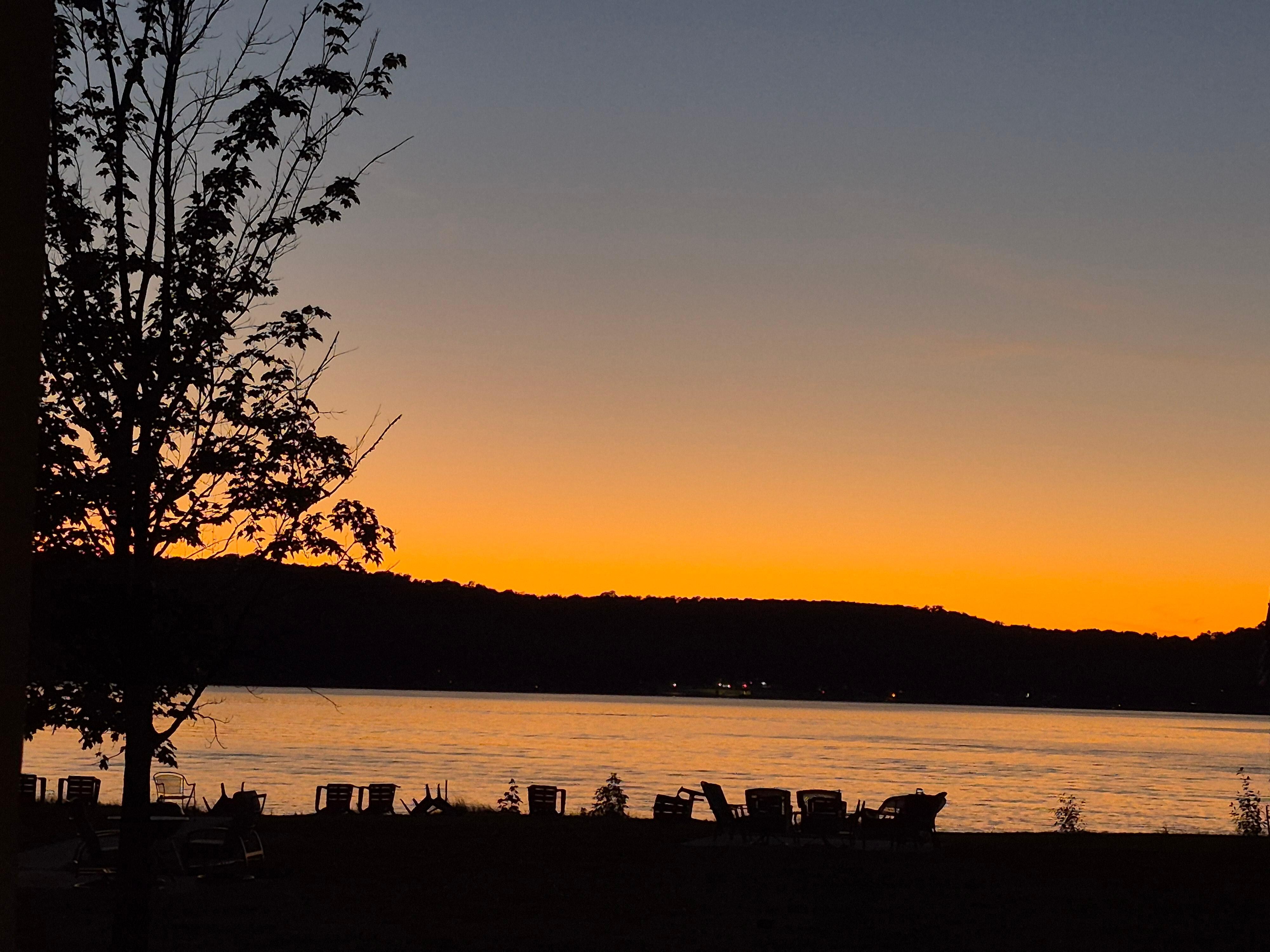 Sunset from our porch.