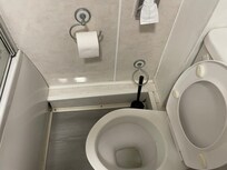 Poor condition bathroom fittings.