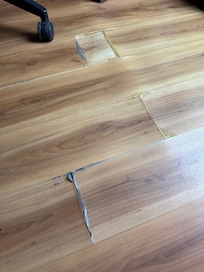 Poor patch job, tripping hazard