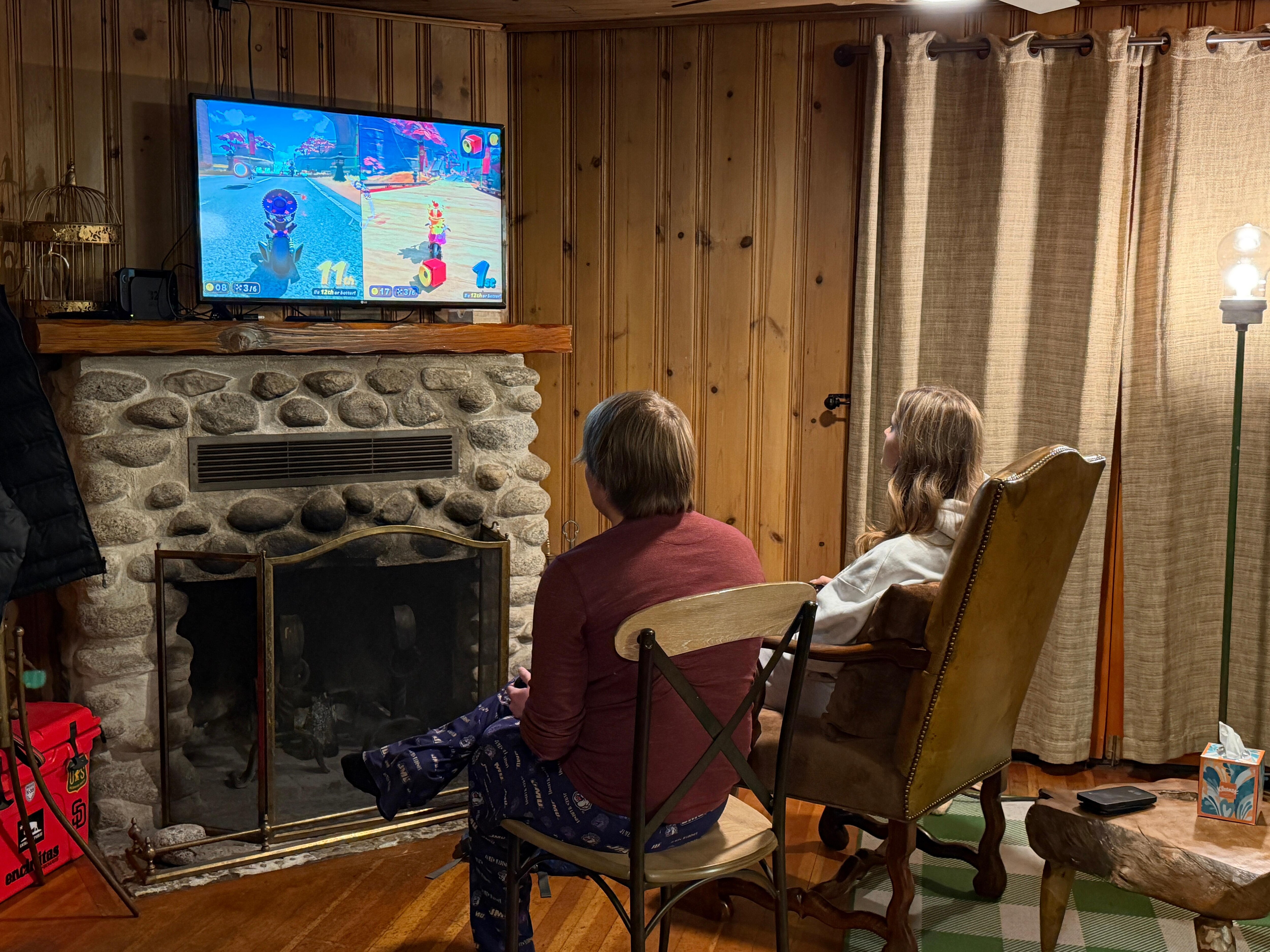 Downtime for the kids after a full day