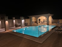 Pool at night