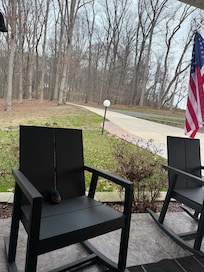 Front Porch Set up for rocking