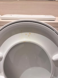 Lunette du wc non nettoyée