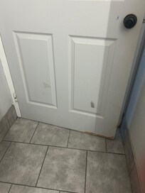Back of bathroom door