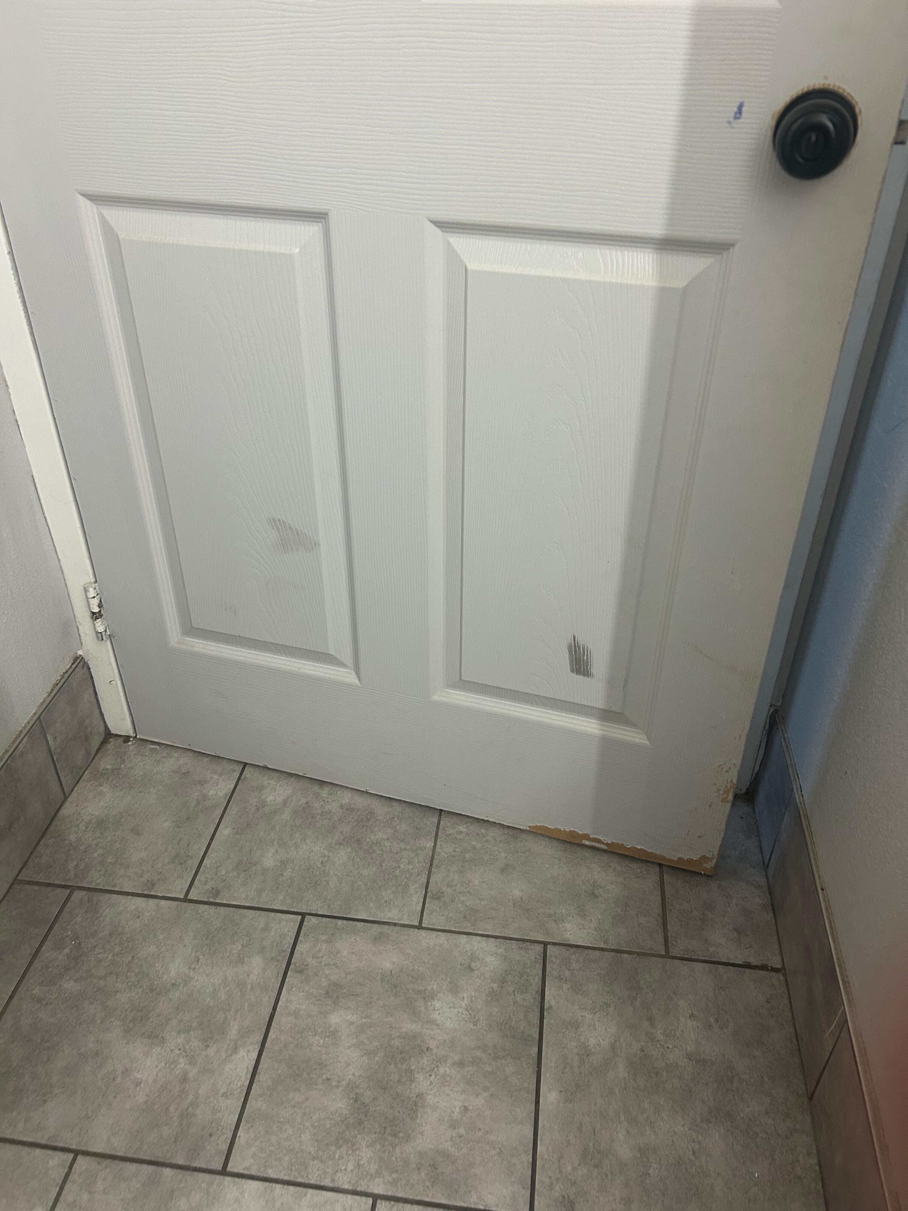 Back of bathroom door