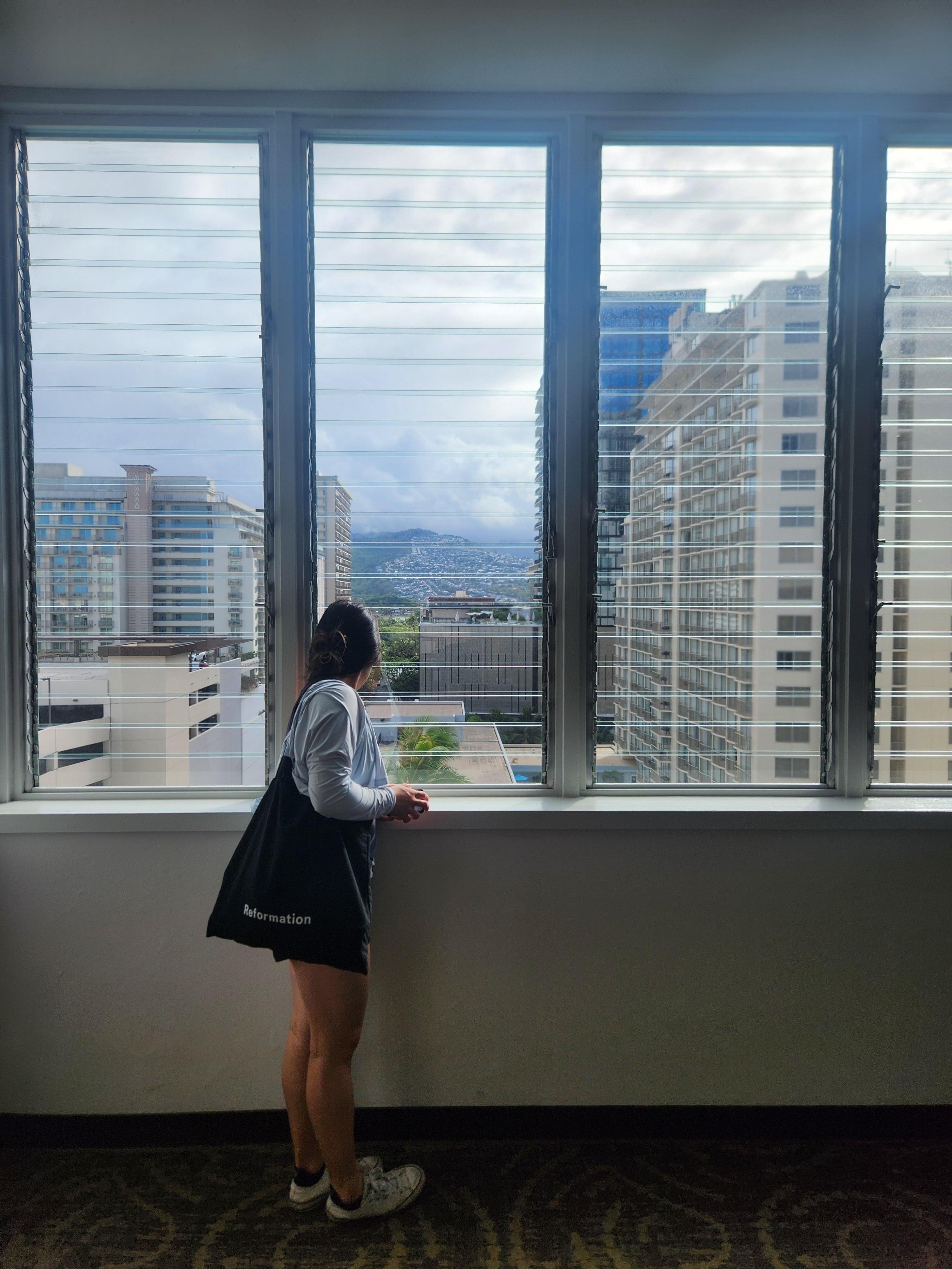 View waiting for the elevator