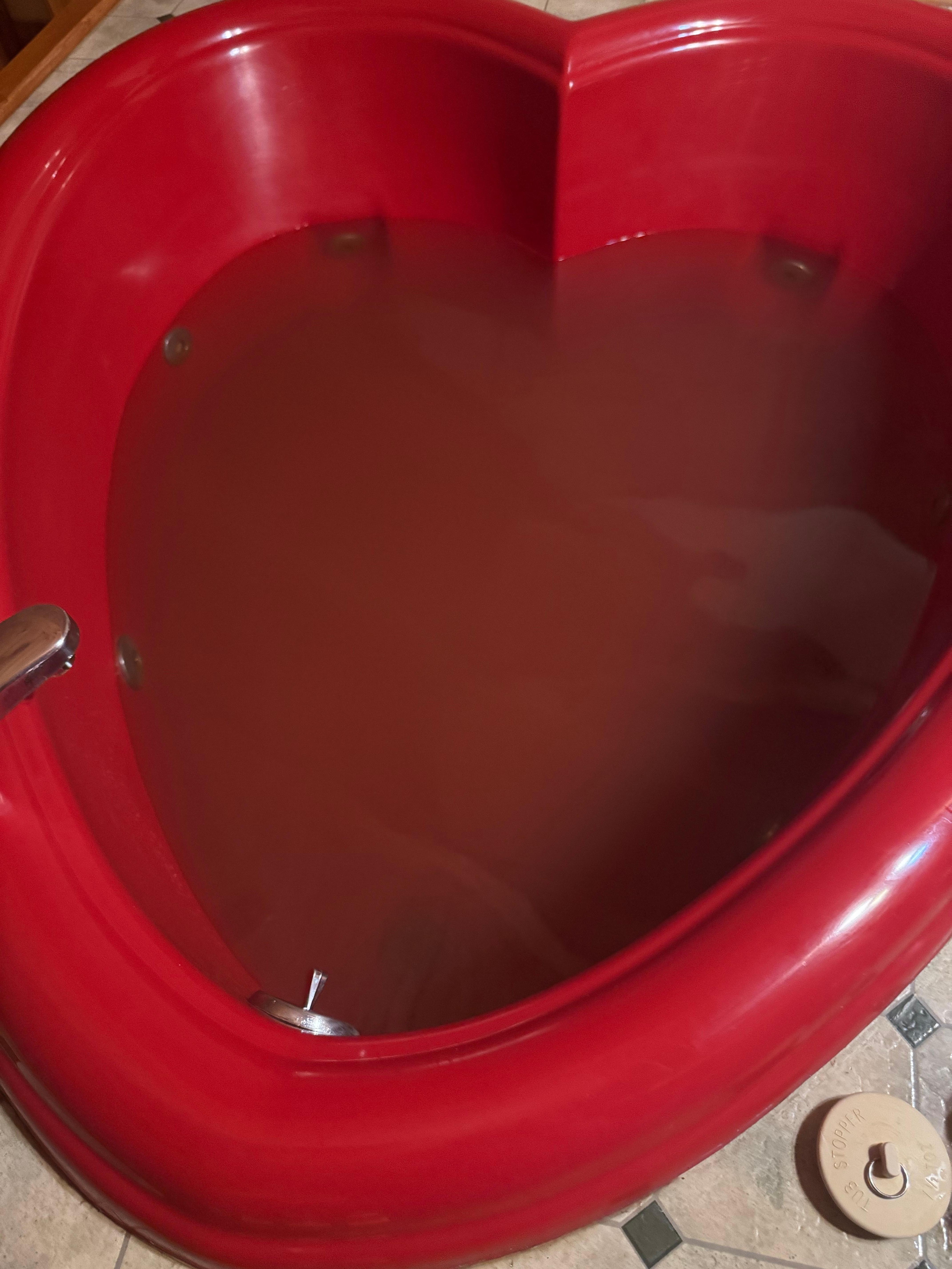 Bath water after repairs were made. So much trash you can’t see through to the bottom.