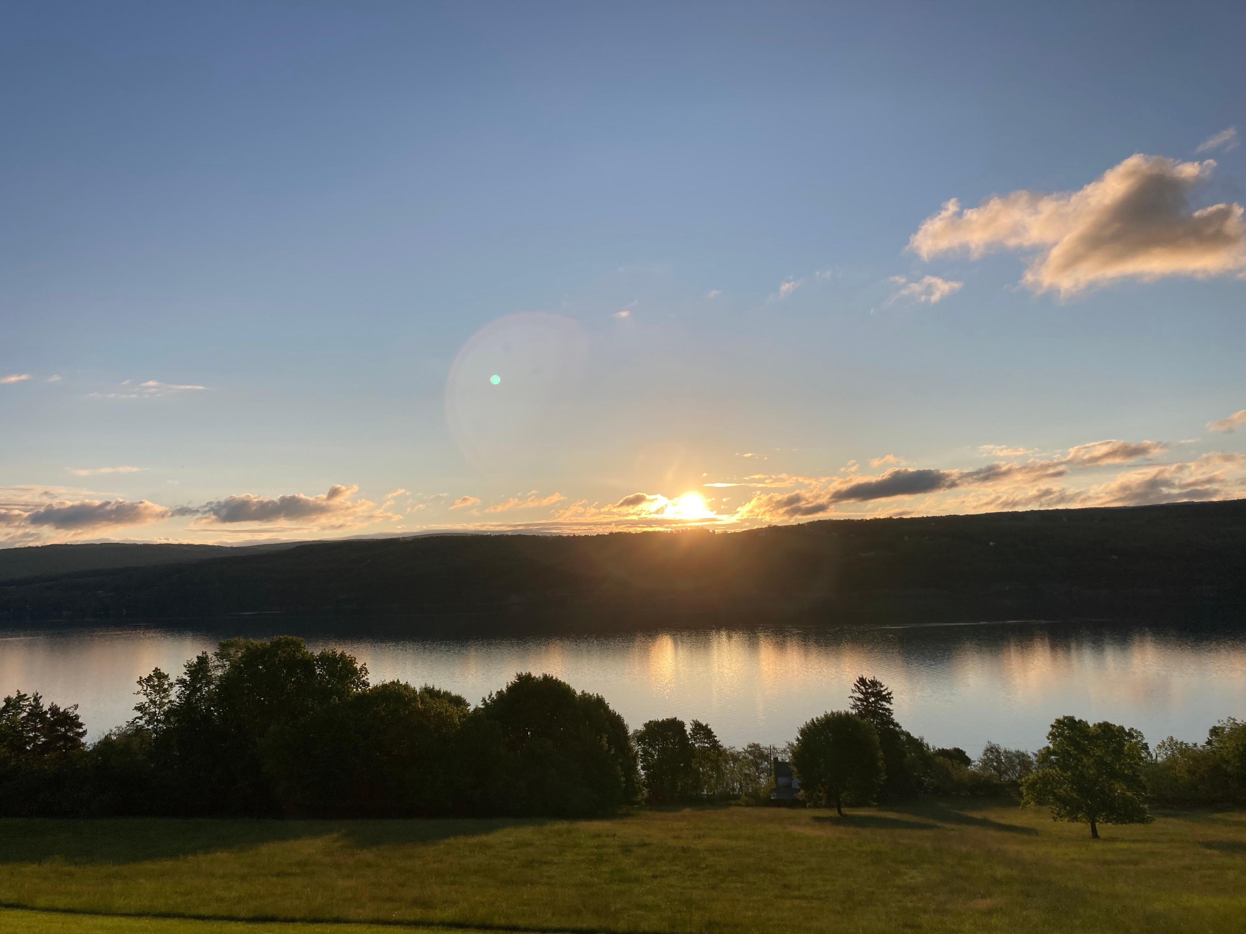 Sunrise from the balcony. 