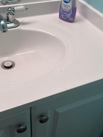 Cracked countertops