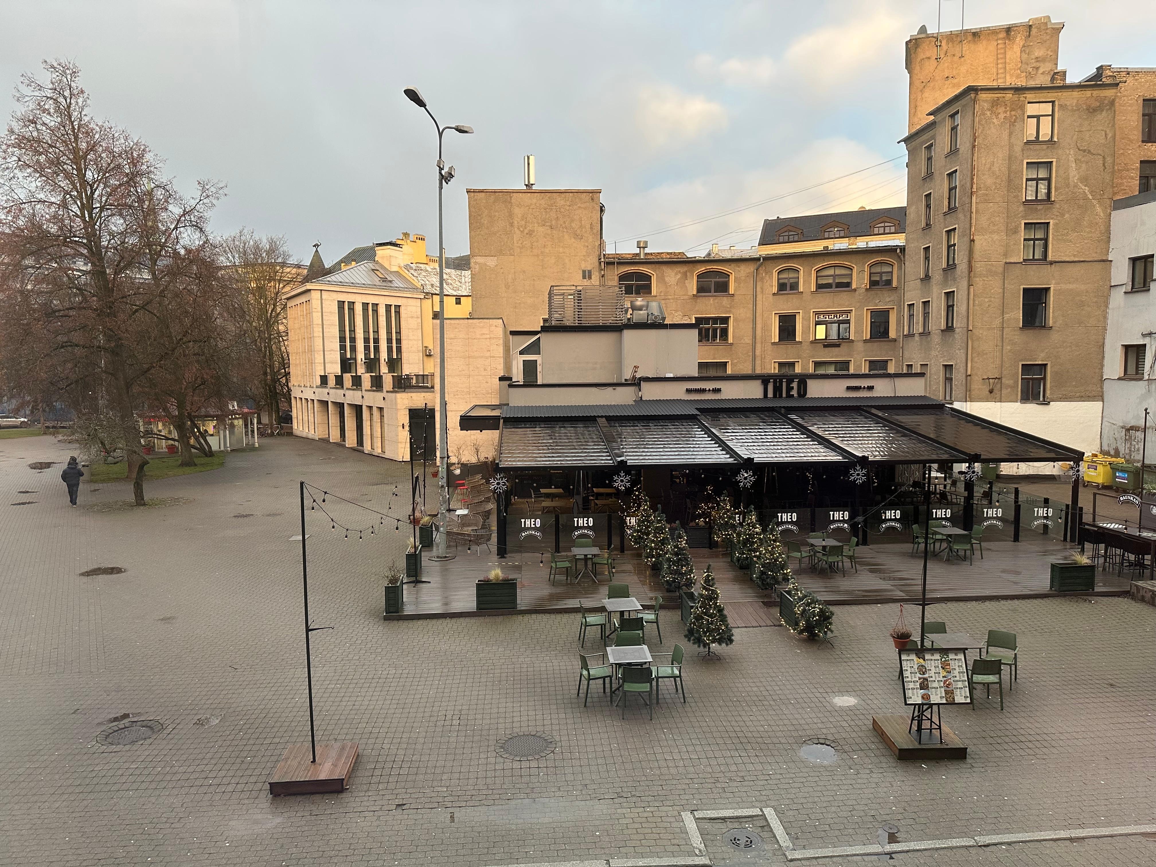 Outside the window, too much action for a quiet night