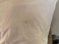 Stain on the pillow case