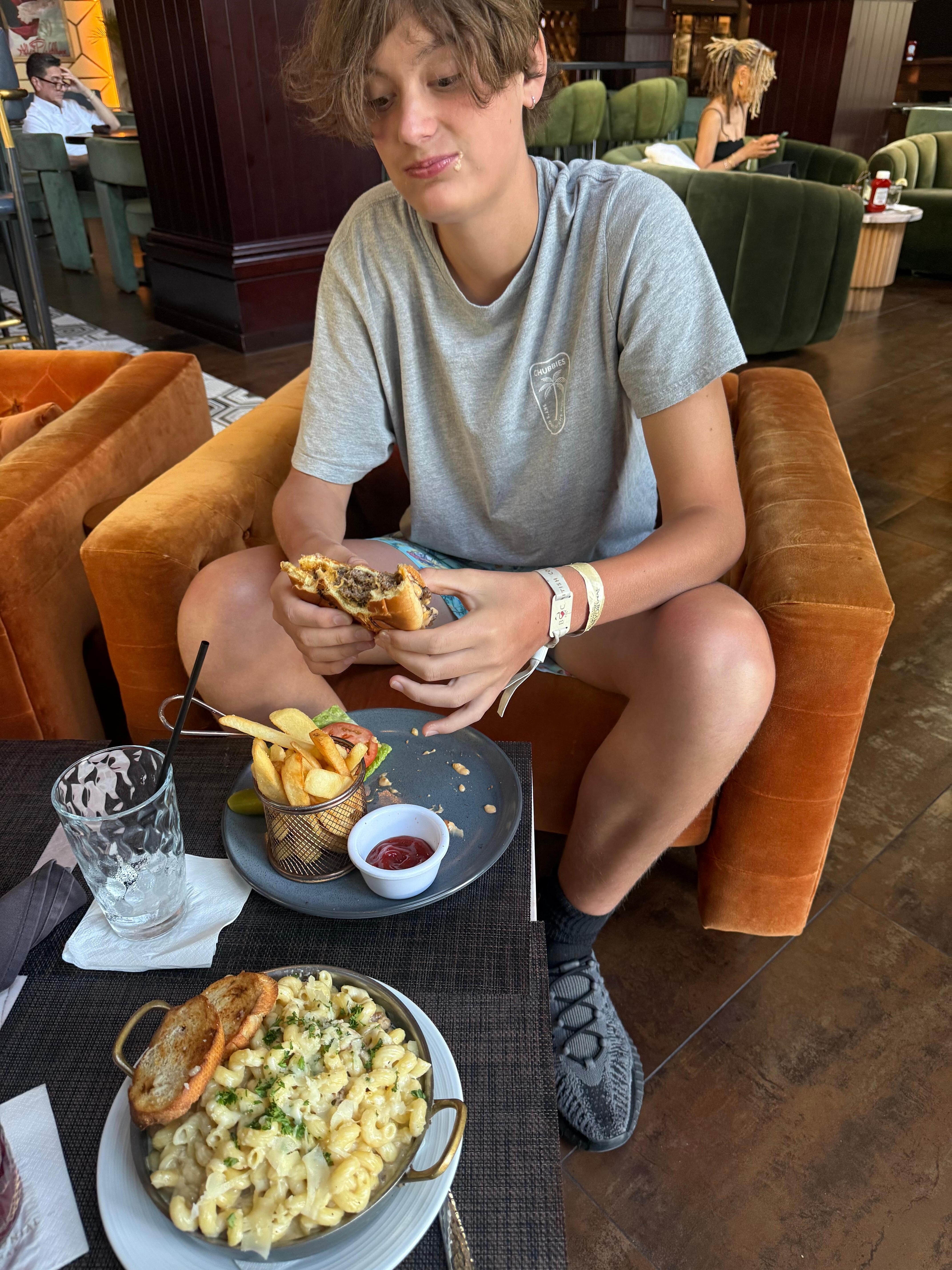 Try the smash burger at the Tavern! Delicious!