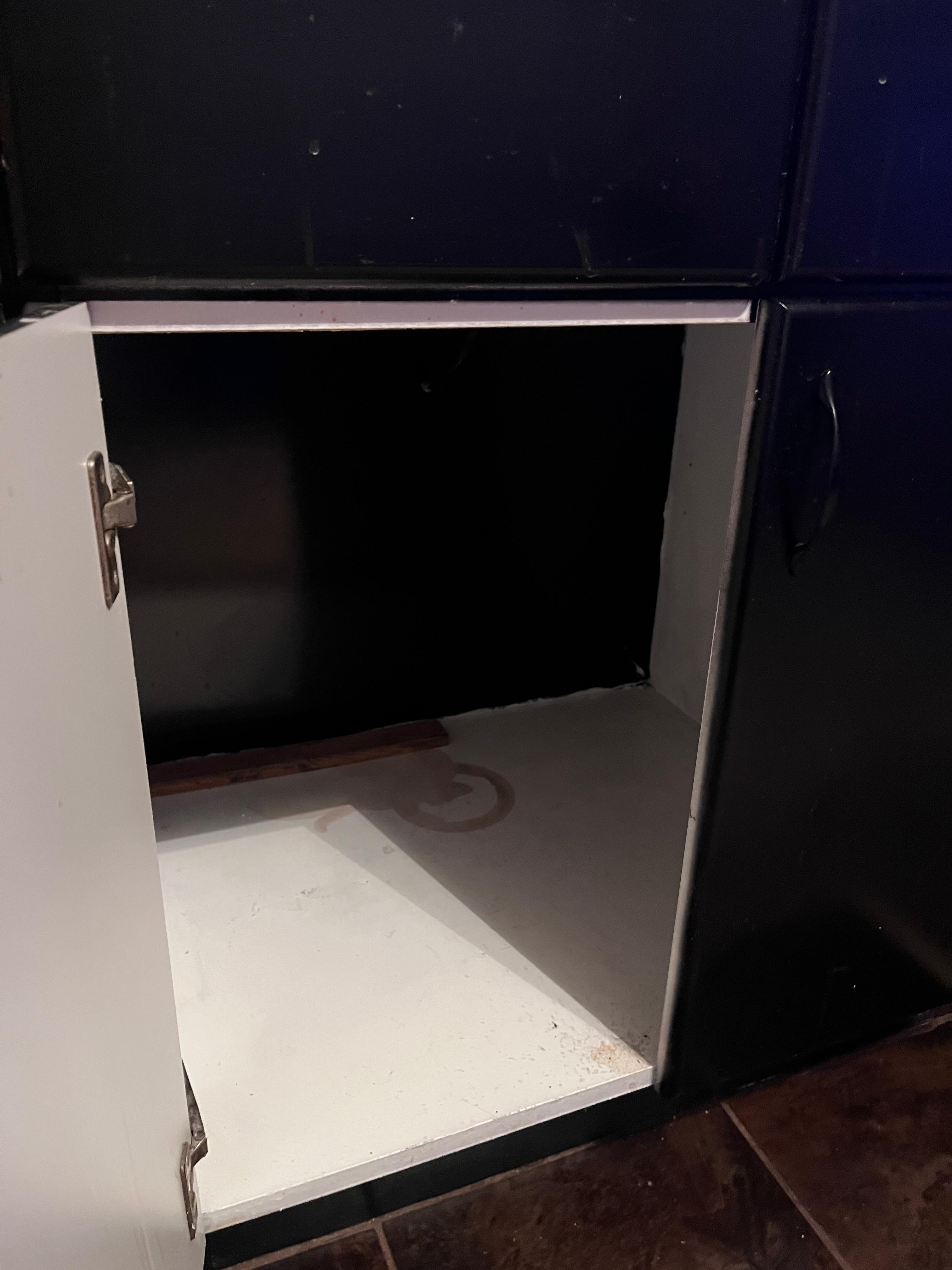 Nothing in the closets to cook or anything else. AND DIRT.