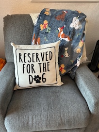 Adorable decor and comfortable furniture