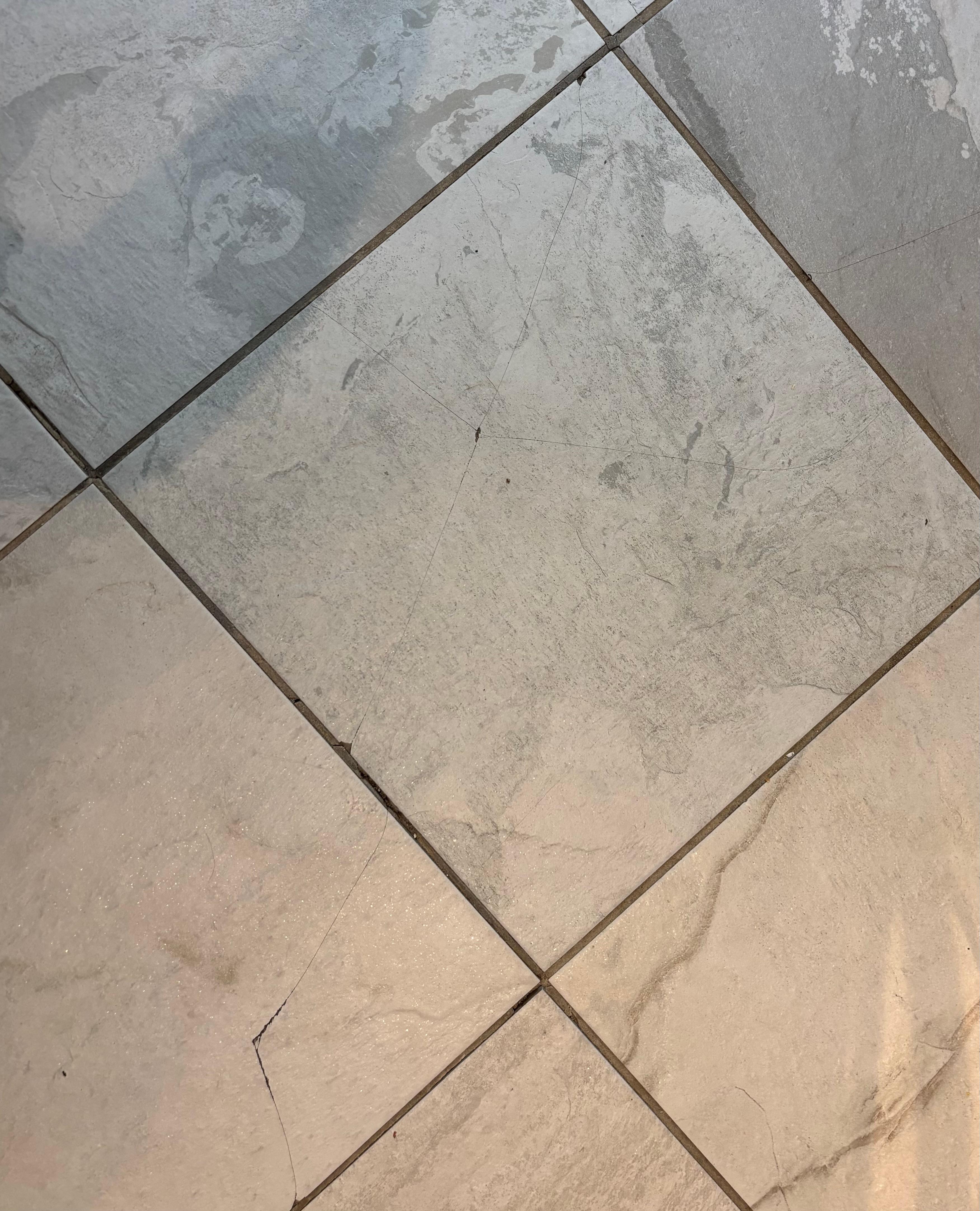 Cracks in kitchen floor 