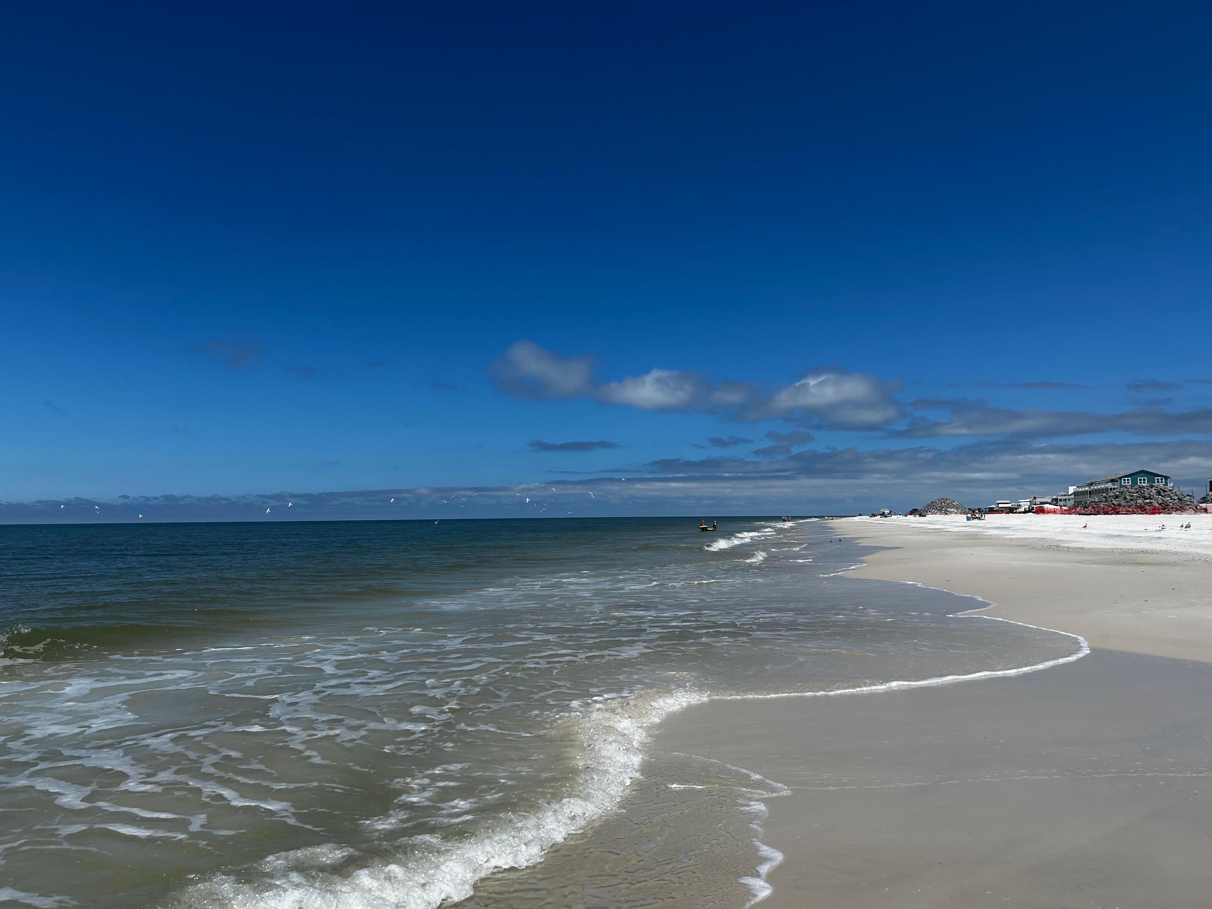 The beach