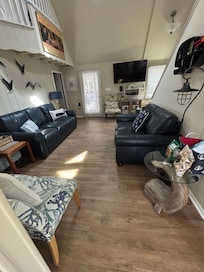 Cozy living room with comfy seating.