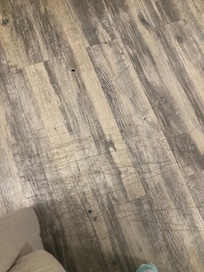 Scratched on floor in many spots