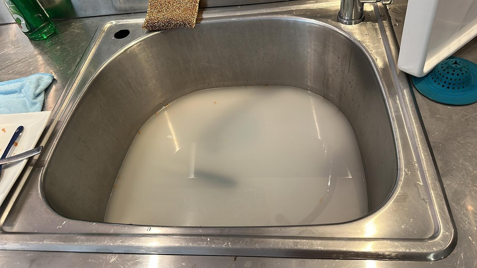 Clogged sink