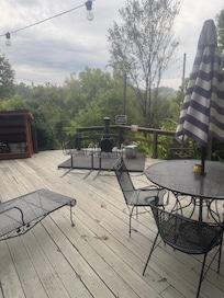 Side deck, view from hot tub