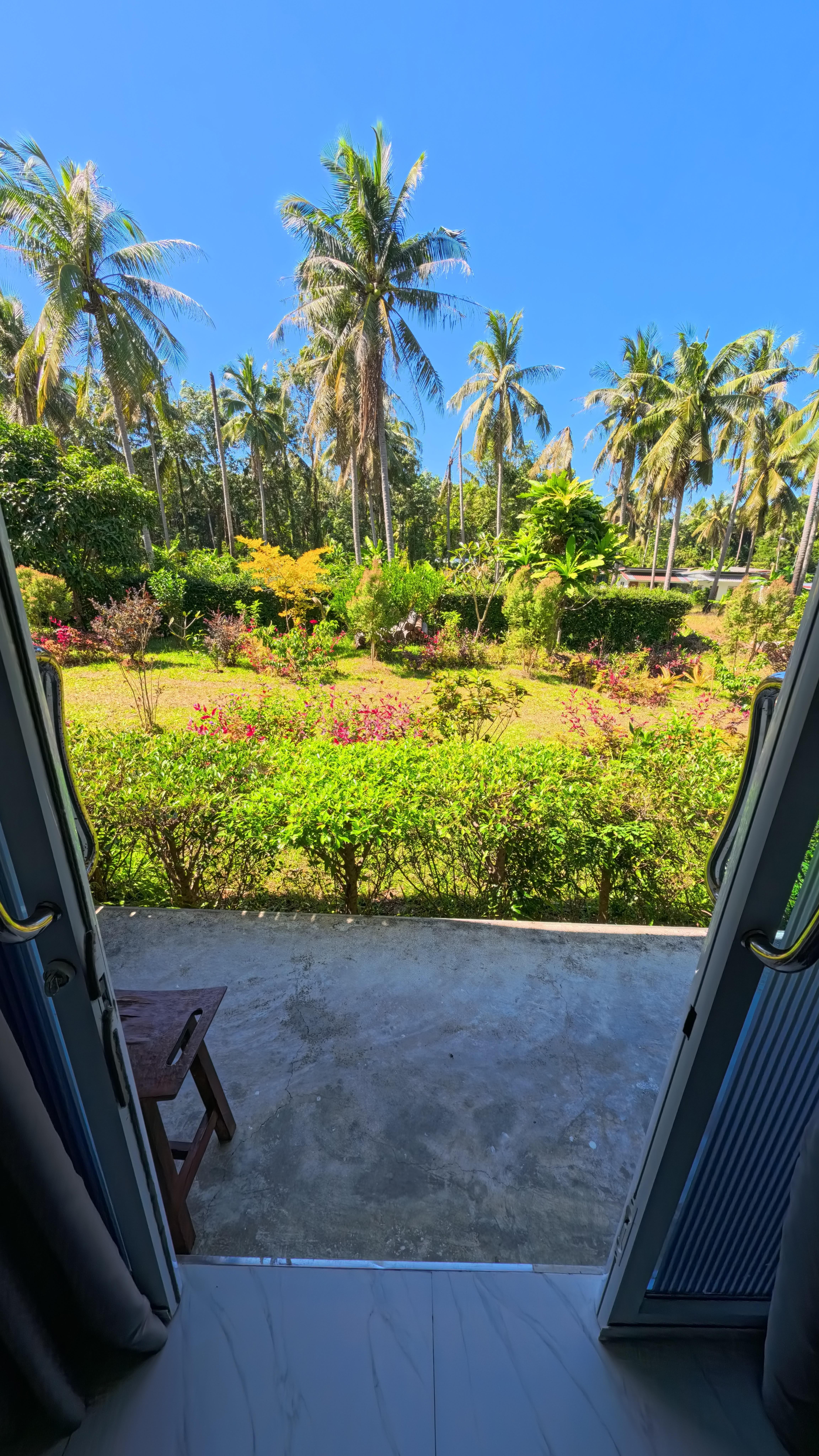 Blick vom Zimmer aus