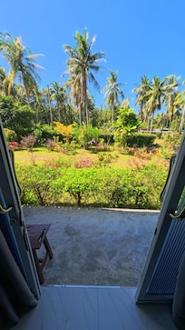 Blick vom Zimmer aus