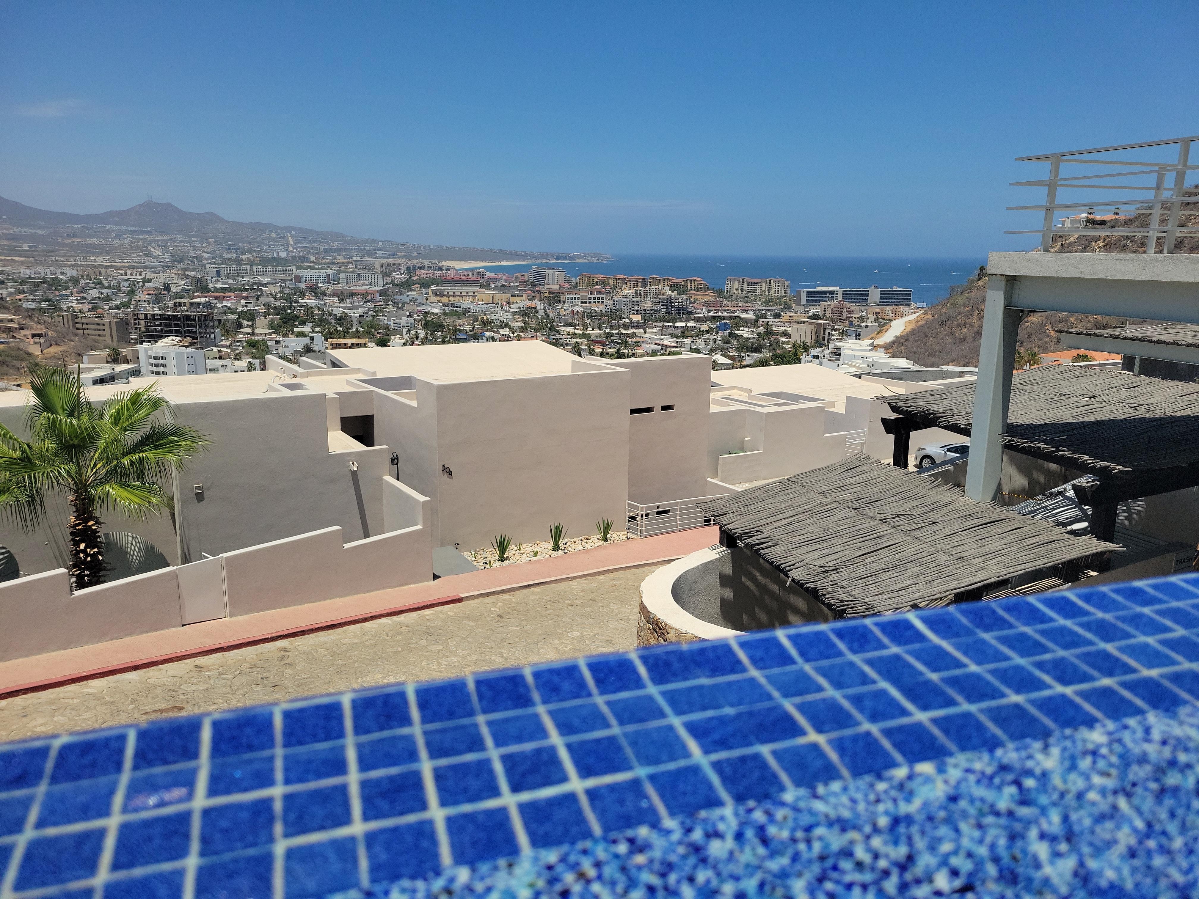 From the pool