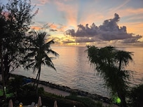 Sunset from the balcony of The View