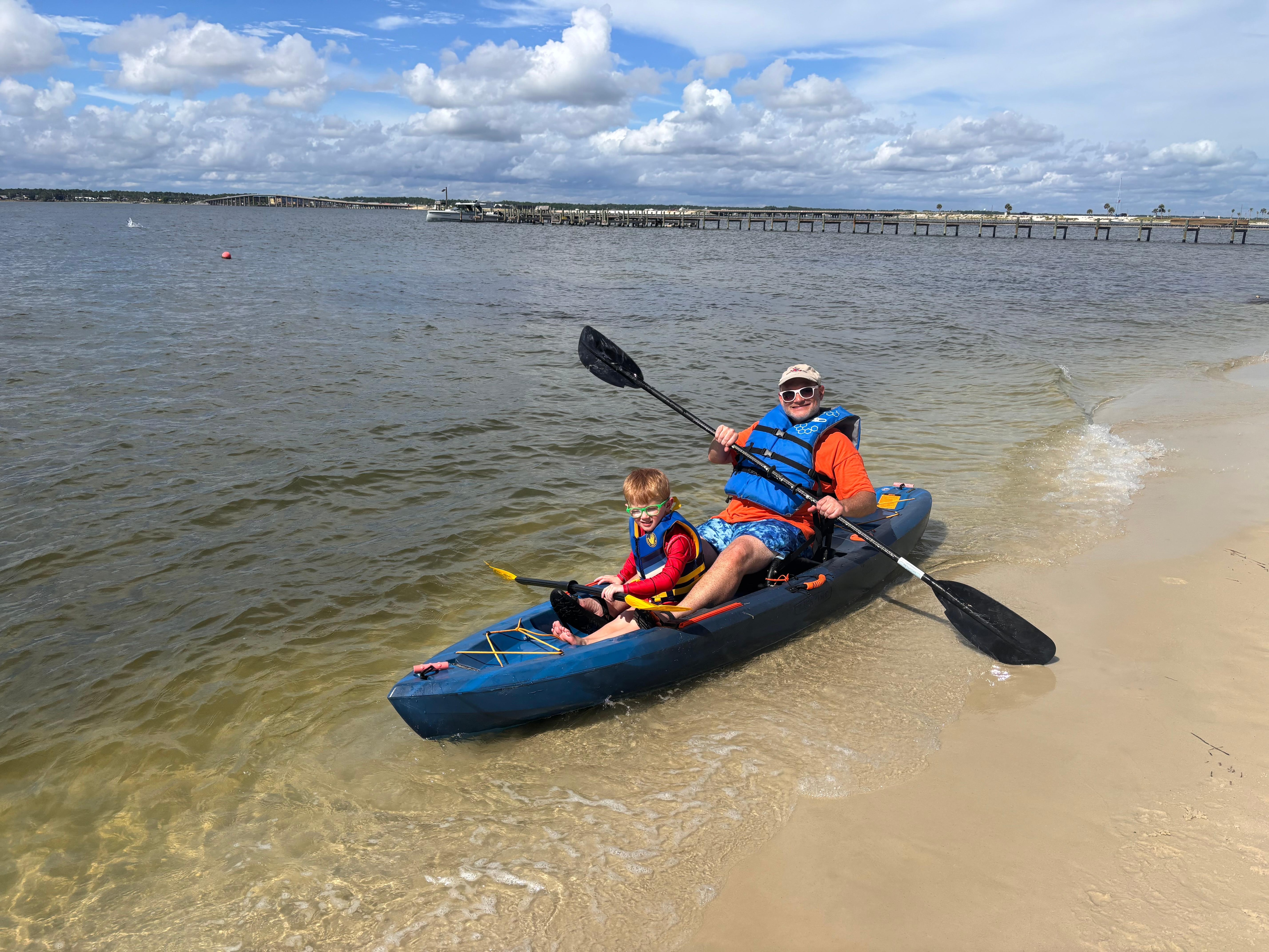 The kayaks were definitely a highlight of our stay