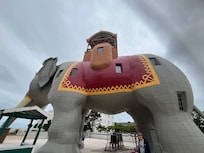 Lucy the Elephant in Margate - an awesome relic to visit. You can go inside the elephant.