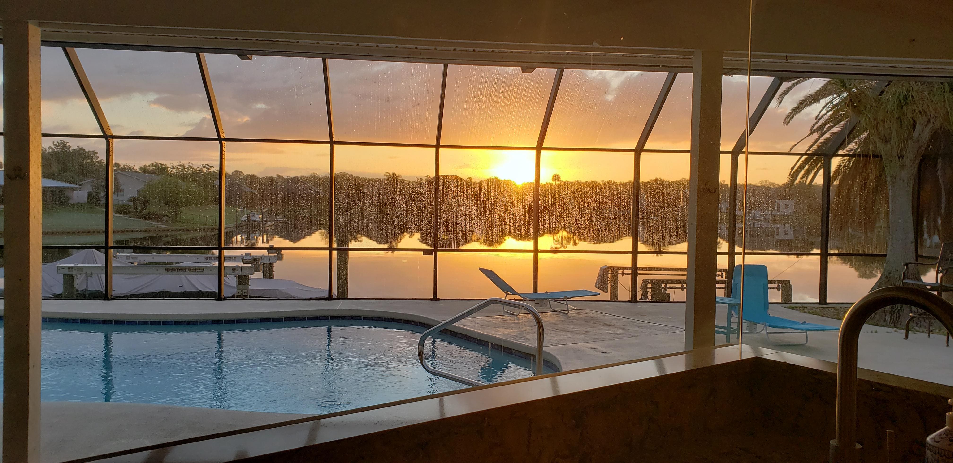 Sunrise from the kitchen window!