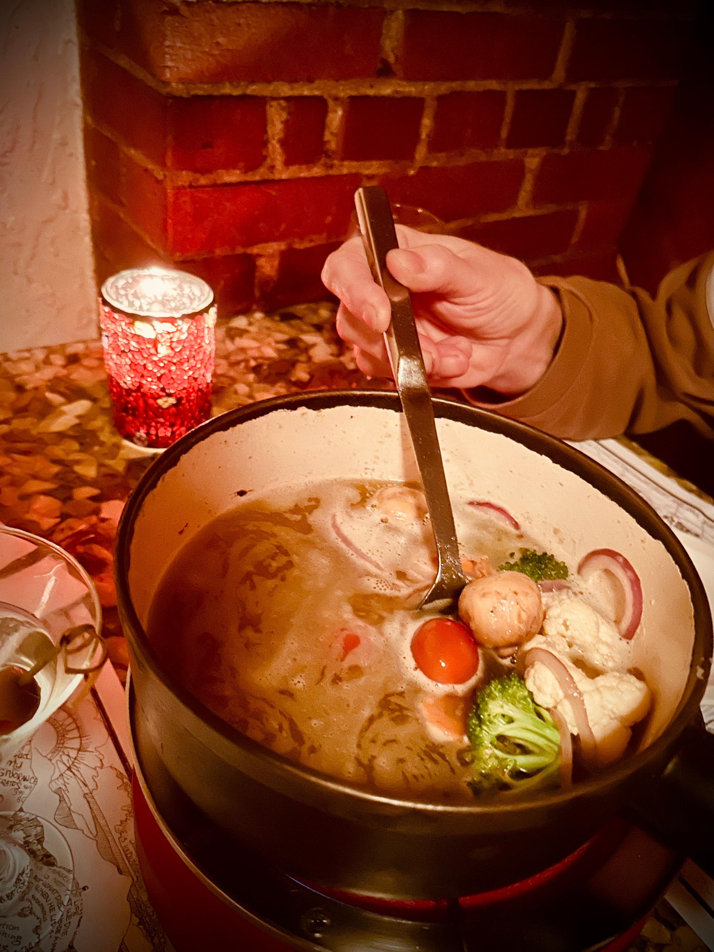 Dinner at the Grizzly House.