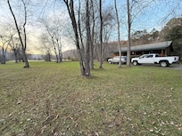 Wide angle view of house/property