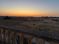 Sonnenaufgang vom Balkon