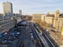 Zicht vanaf zeven hoog.