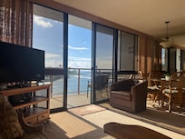 Enjoying the living room