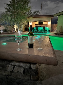 Great place to sit out with a beverage and to smoke a cigar.