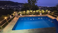 Pool at night