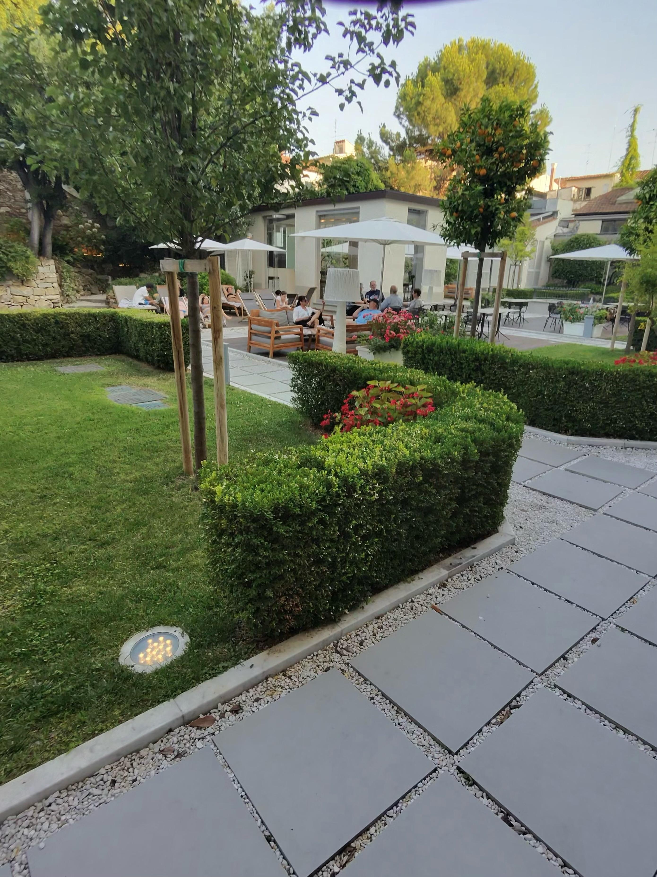 Pool garden area