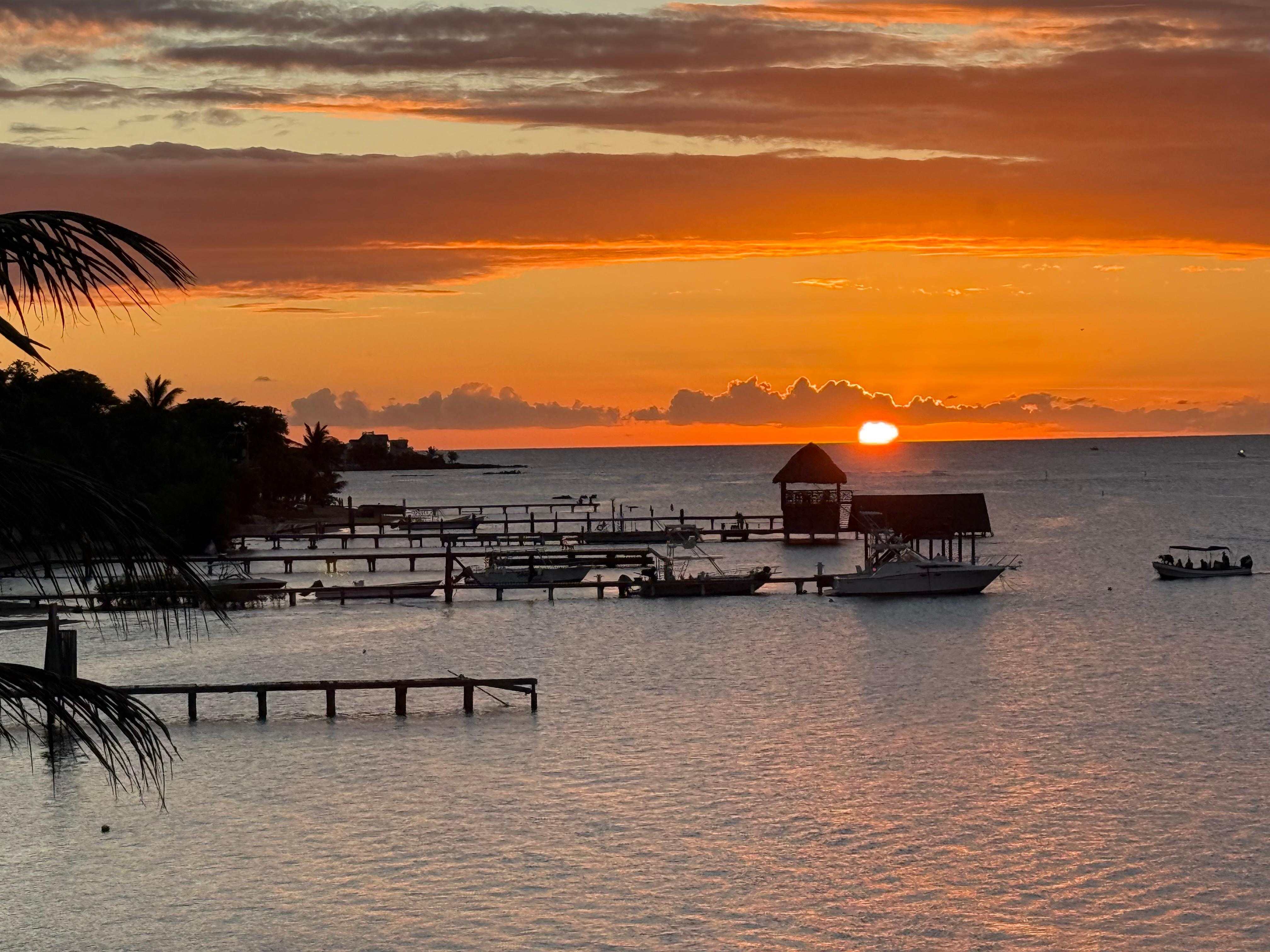 Sunset from the main house. 