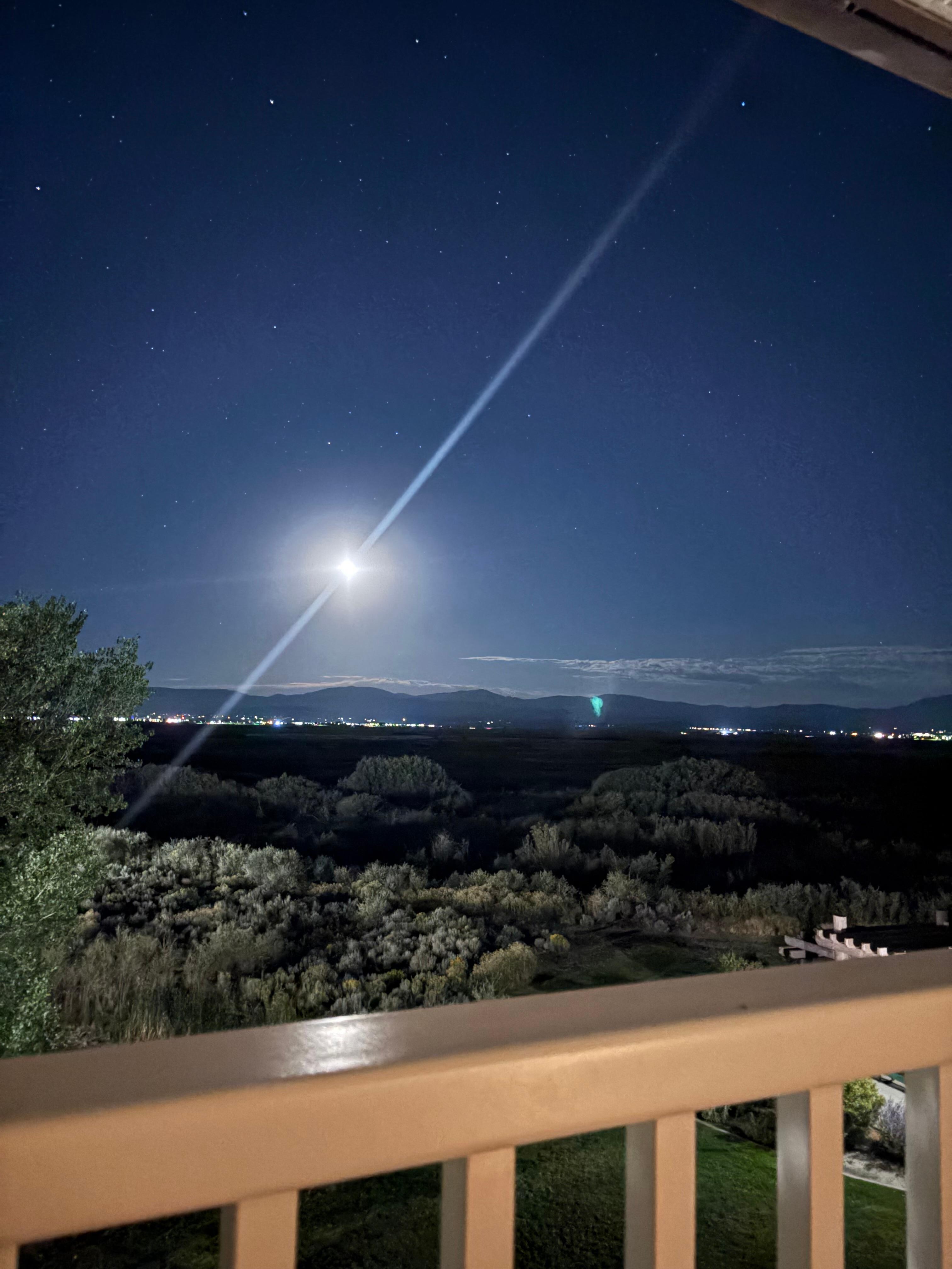 Moonrise, 
eastern view. 