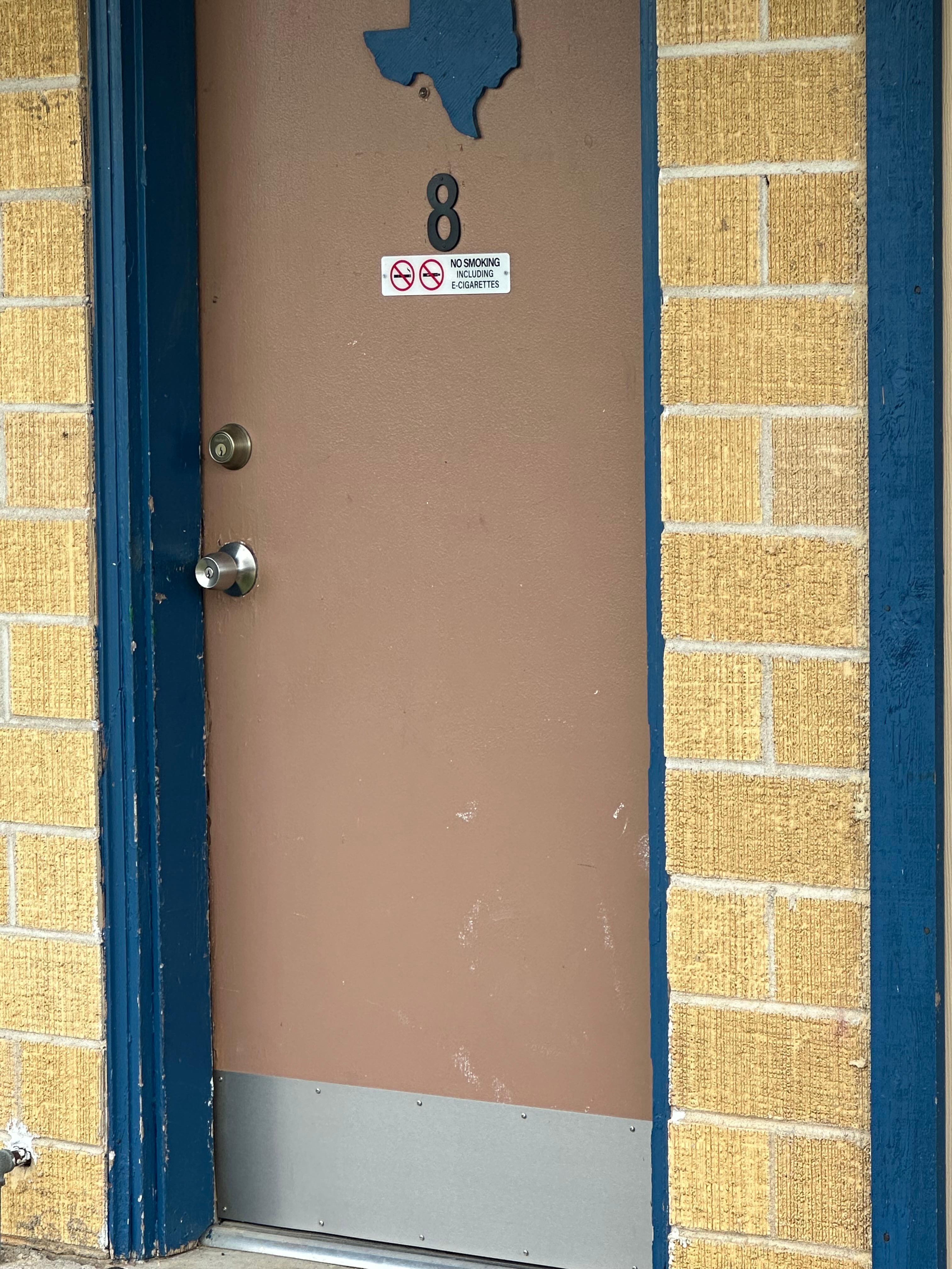 Door was very hard to open and close.