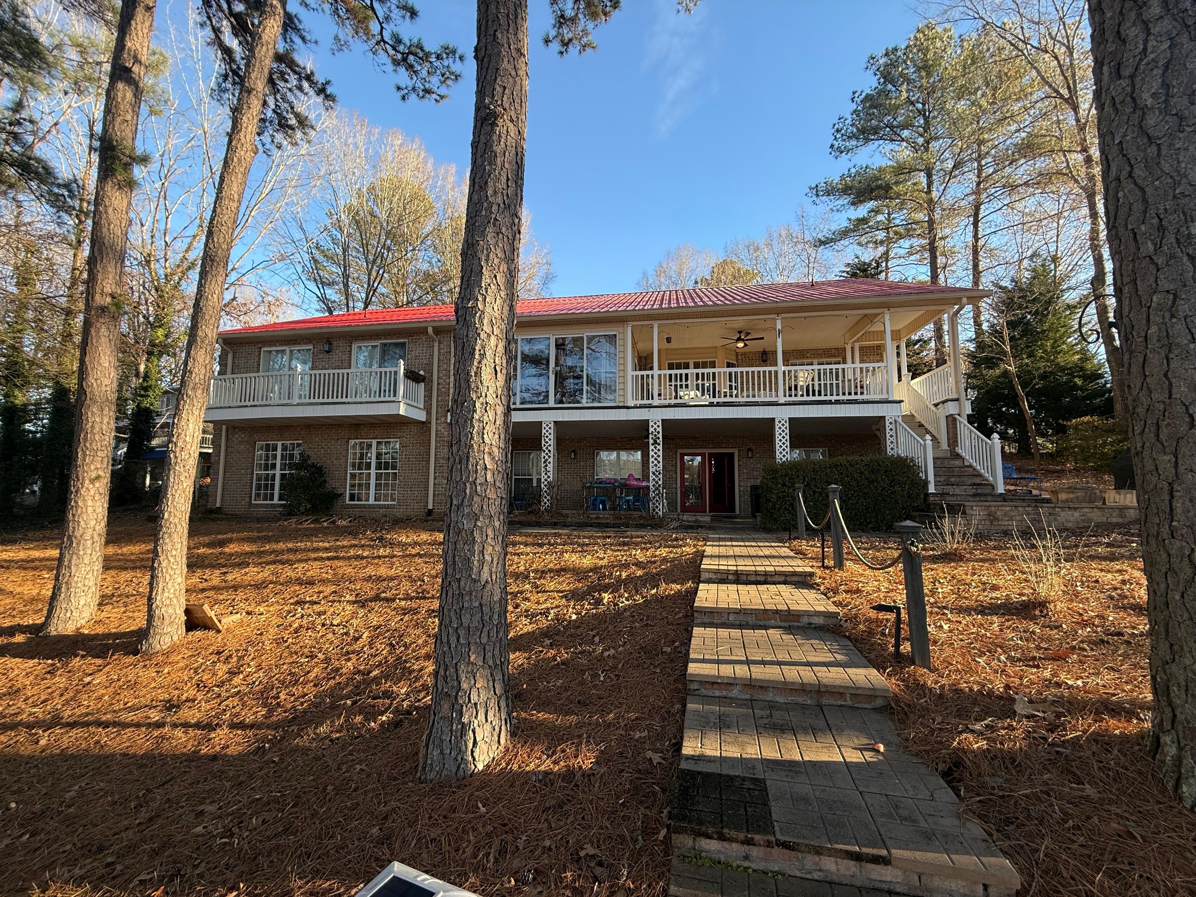 Back of the home. We spent a lot of time out on the balcony, even in the cold 